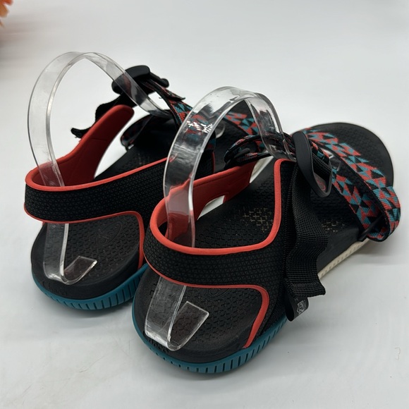 Chaco Confluence Multi Color Sandals Teal Orange Black Size 9 Style J106936 - Picture 4 of 8
